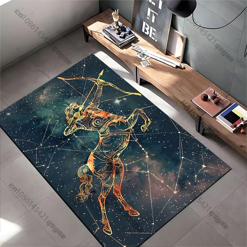Sagittarius Constellation Celestial Archer Carpet Yoga Living Room Room Decor Children's Crawling Mat Doormat Area Rug