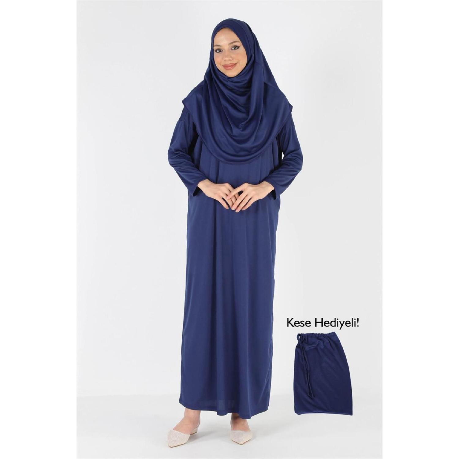 

2133_цельное молитвенное платье-хиджаб с платком XS