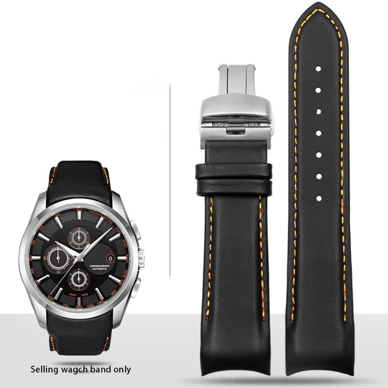 22mm 23mm 24mm Gebogenes Ende Kalbsleder Uhrenarmband Für Tissot Uhr Armband 1853 COUTURIER T035627A T035407A T035439 Herrenarmband