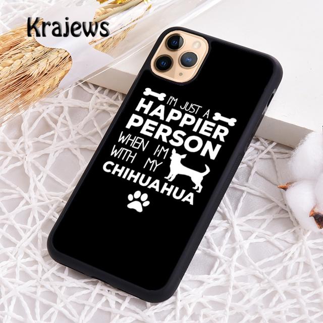 Krajews I Love My Chihuahua Dog Pug Phone Case Cover For iPhone 17 Air 16 14 Plus 12 13 Pro Max