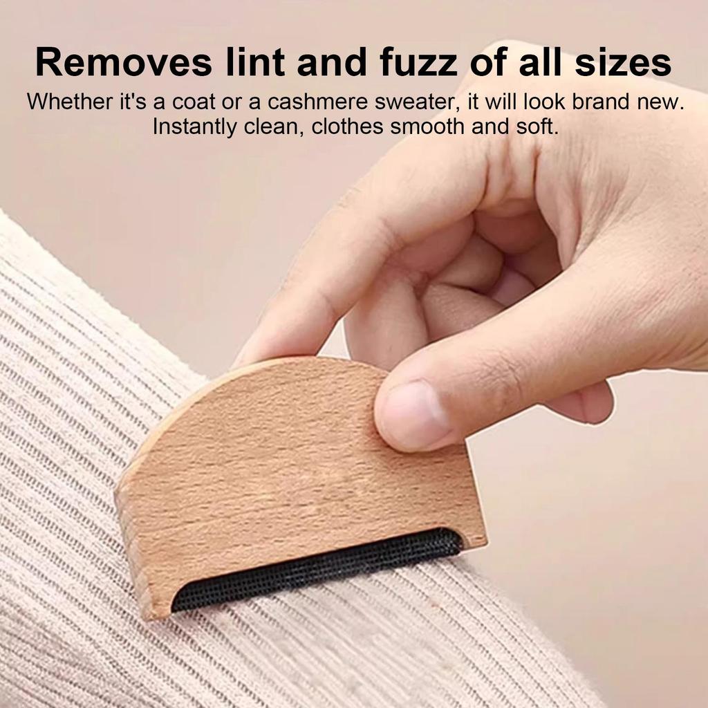 Clothes Lint Remover Wooden Washable Scraper Fabric Pilling Remover Hand Tools For Clothing Sweater Pet Hair Fabric Coat Debris