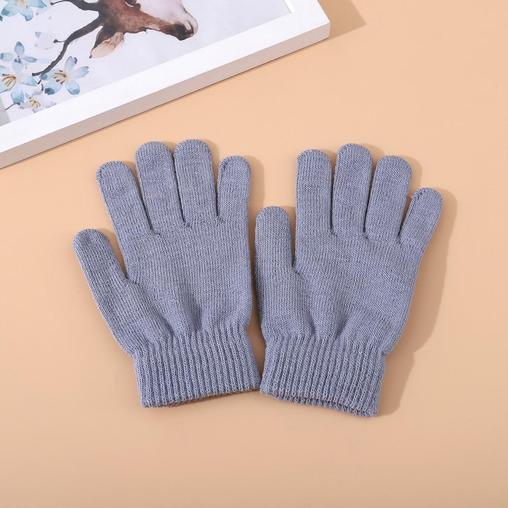 Full Fingered Gloves Winter Warm Thermal Wrist Warmer Glove Solid Knitted Gloves Warm Split