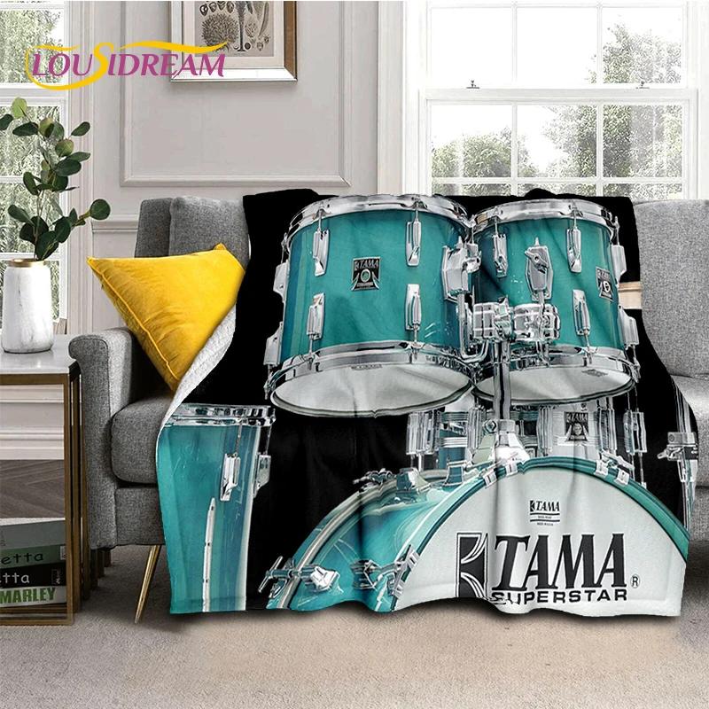 3D Musikinstrumente TAMA Schlagzeug Schlagzeug Set Decke, Weiche Überwurfdecke für Zuhause Schlafzimmer Bett Sofa Picknick Reisen Büro Abdeckung Geschenk