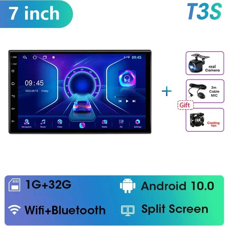 Android 11 Car Radio 2 din 7" Universal  Multimedia Video Player GPS Navigaion Carplay Auto DVD For Nissan Kia Honda Toyota VW