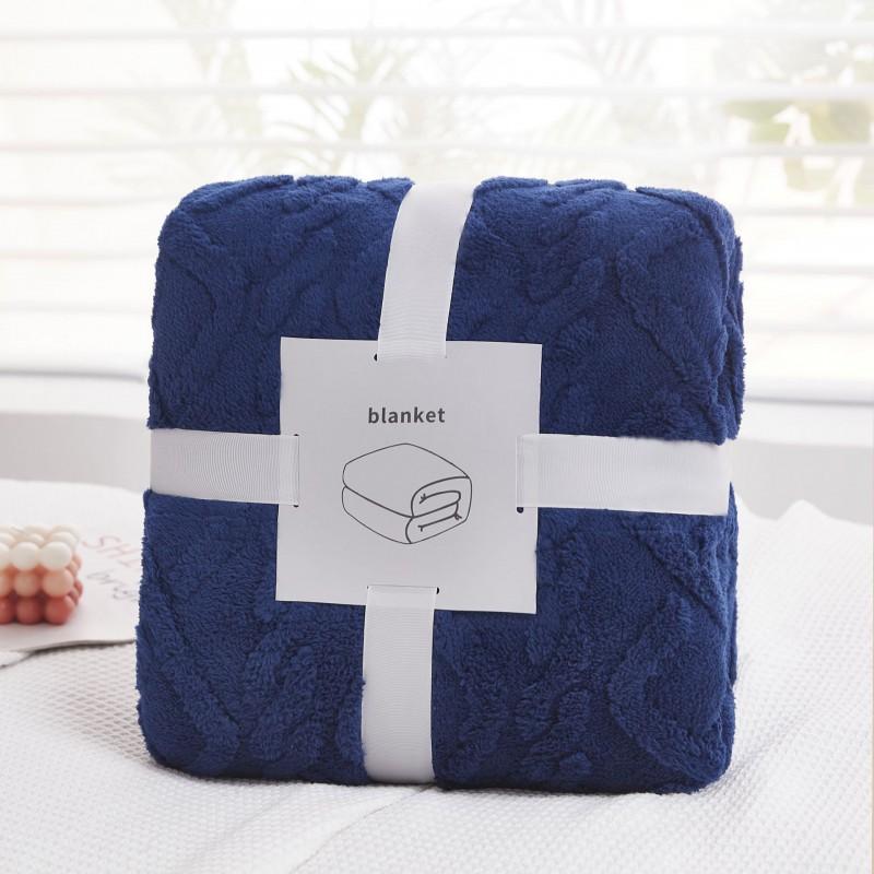 TaoFuu Fleece Blanket Jacquard Nap Office Sofa Dorm Bed