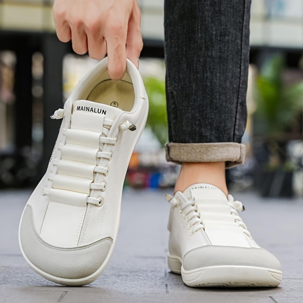 Men's Wide Version Sports Shoes with Barefoot and Soothing Sole Design, Big Toe Shoes, Lightweight and Versatile for All Seasons, College Daily Use