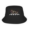 Vintage Road  Bucket Hat Lucky Luke  Outdoor FisherUnisex Caps For Unisex Women Trendy Travel Hiking Sun Hats Personality Design Cap