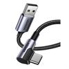 UGREEN USB Type C Cable, USB A To USB C Cable, L-shaped Nylon Braid, 3A Quick Charging, Compatible with Quick Charge 3.0/2.0, 56K Register Implementat