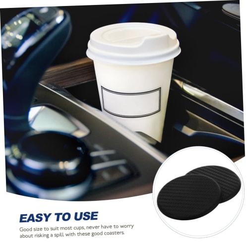 ABOOFAN Wear-Resistant Car Cup Mats, Non-Slip Silicone Coasters for Cars, Convenient for Everyday Use, Universal Cup Holder Compatible, Pack of 4