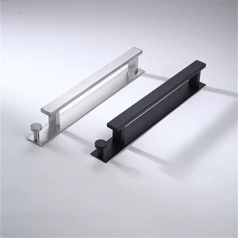 Edelstahl Handtuchstange ohne Bohren mit Haken - Wandmontierte vertikale Stange