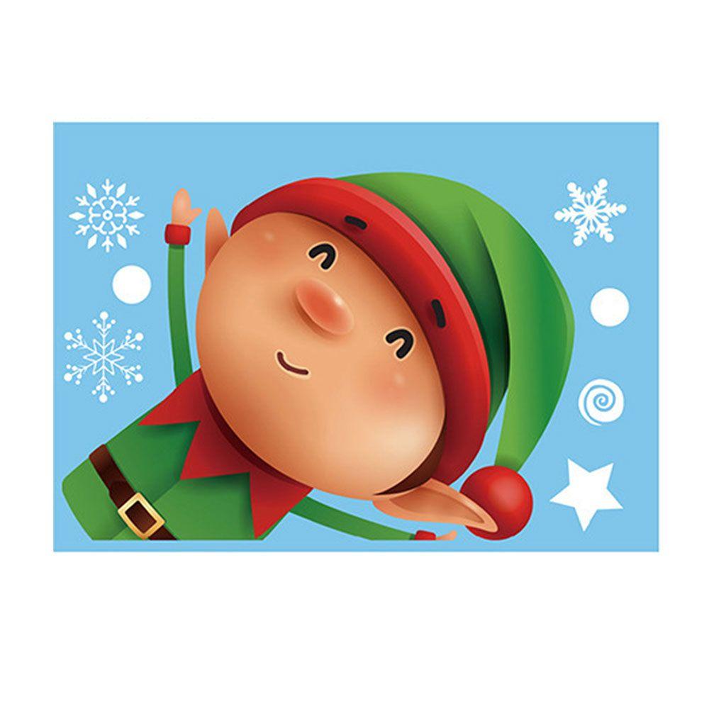 

Static Sticker New Year Santa Claus Decals Wall Stickers Merry Christmas Xmas 2