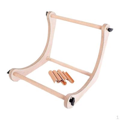 Embroidery Table Stand, Holder Rack, Wooden Art Crafting Cross Stitch Hoop Stand Sewing Supplies for
