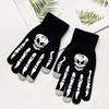 Luminous Skull Skull Claw Gloves, Halloween Glow Gloves Skull Gloves