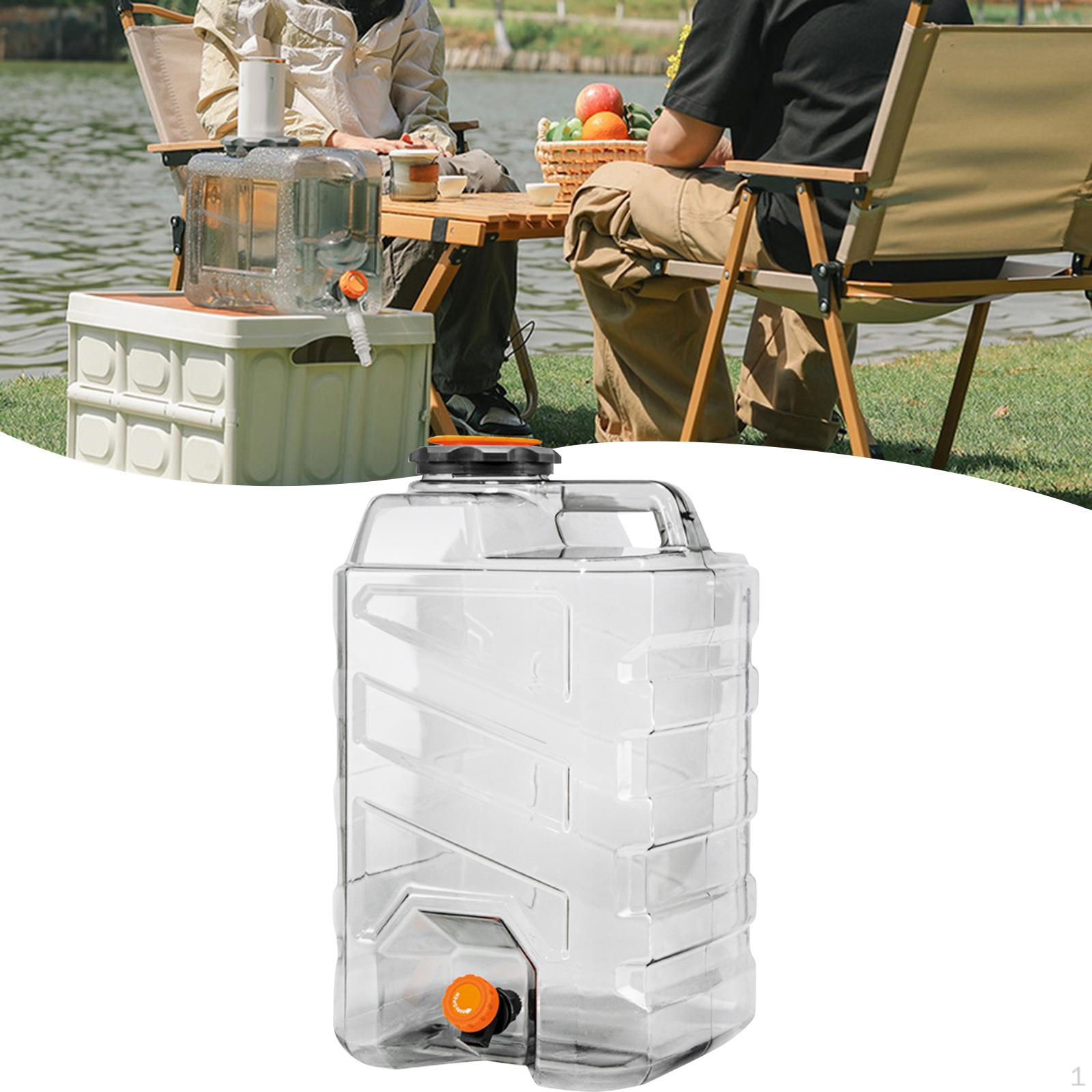 

Camping Water Bucket Portable Drink Container Carrier Barrel for Hiking Fishing Household 28L