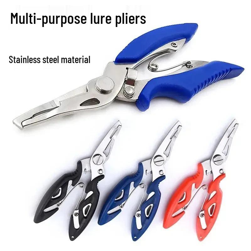 Newcomer Discount: Multifunctional Stainless Steel Fishing Lure Pliers - Cuts PE Line & Removes Hooks