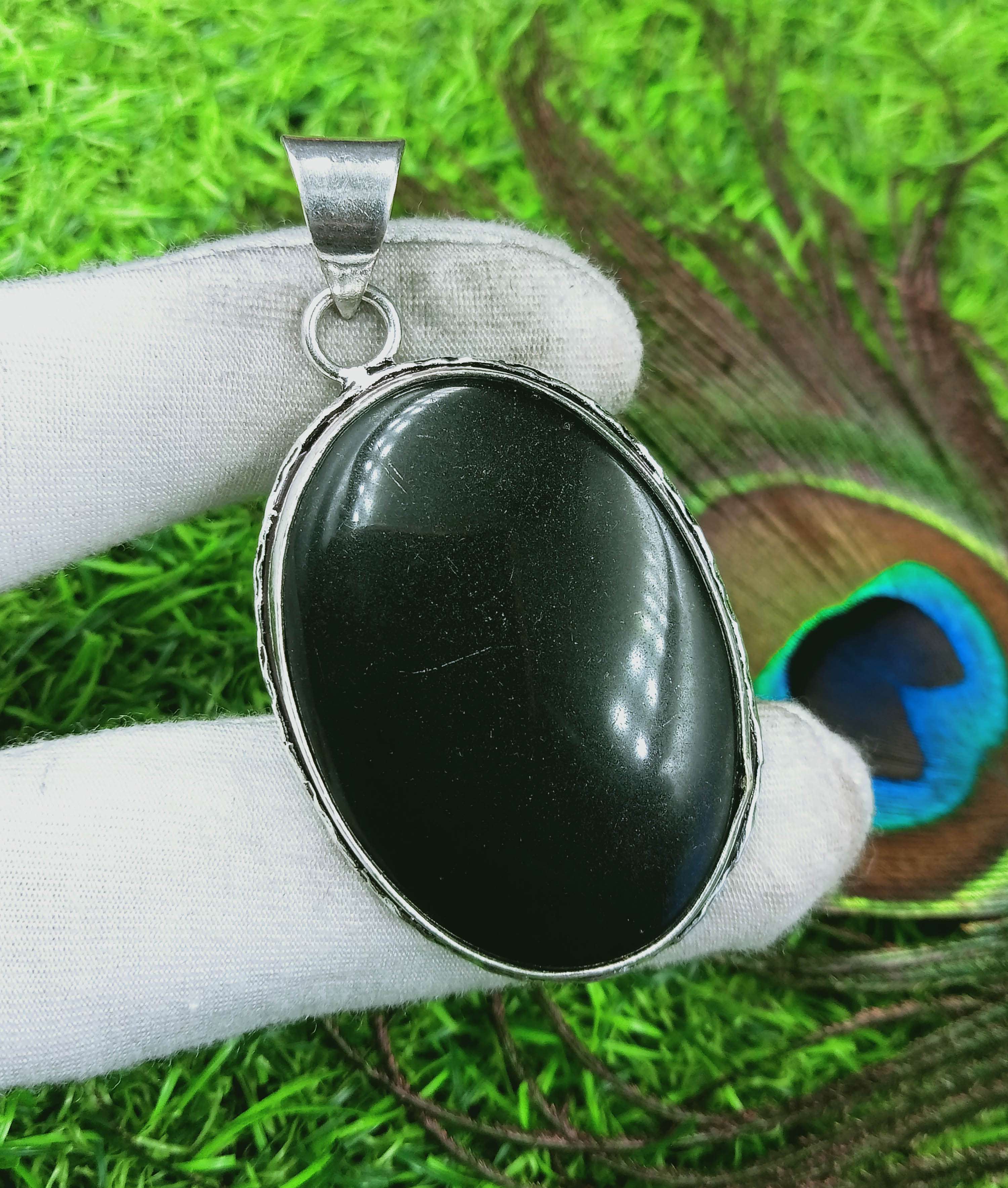 

Подвеска из черного оникса 925 пробы с серебряным покрытием DEP-230