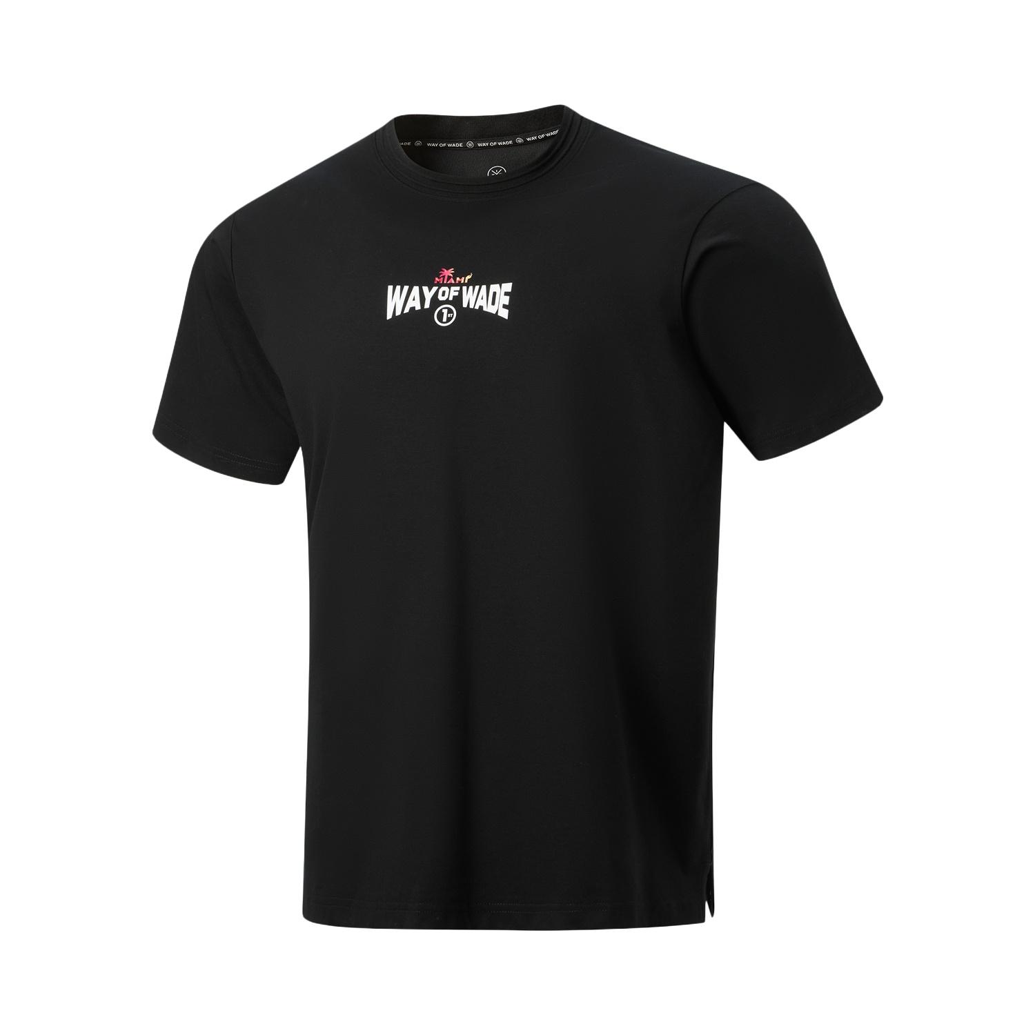 Мужская футболка Li Ning Wade Series, удобная, быстросохнущая, охлаждающая, с круглым вырезом, топ AHSW121-1 S