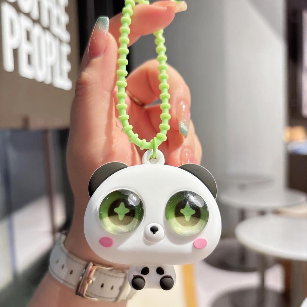 Porte-clés Jouet à presser Cartoon Créatif Grands Yeux - Porte-cartes Anti-stress Amusant & Pendentif Sac Fille Balala