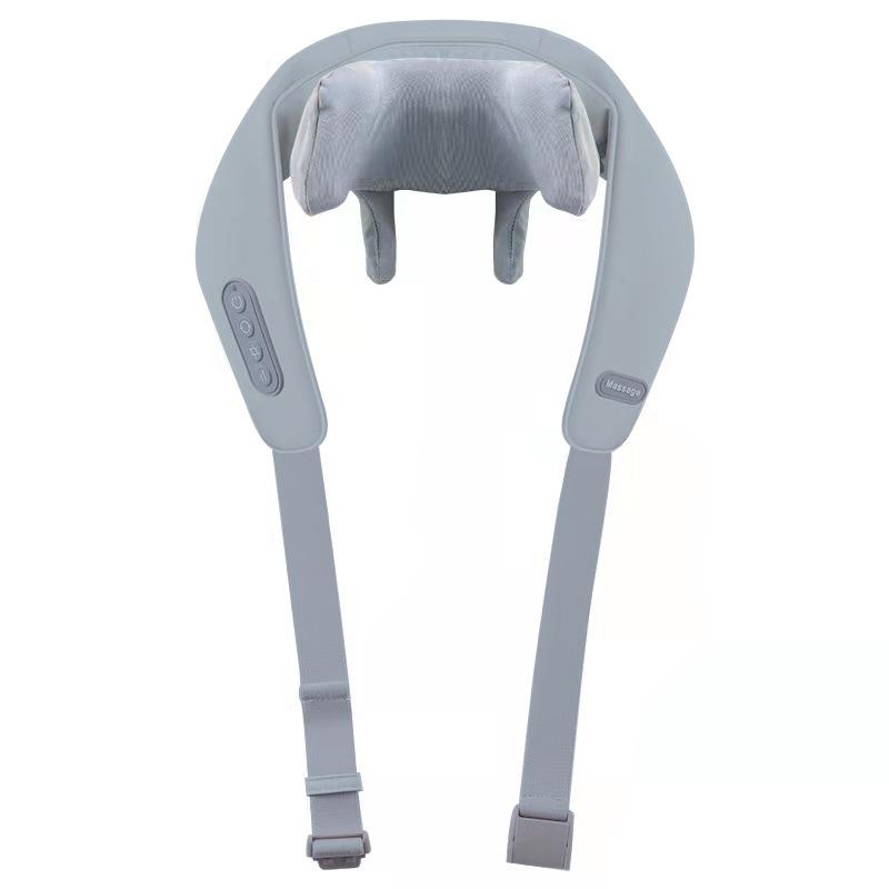 

Многофункциональный шейный массажер Домашний массажер для косых мышц Массажер для плеч и шеи с горячим компрессом Шаль U-образная разминающая массажная подушка серый