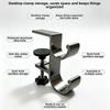 Adjustable Desk Edge Bag Hook Double Hook Desk Headset Hanger Table Side Backpack Rack  School