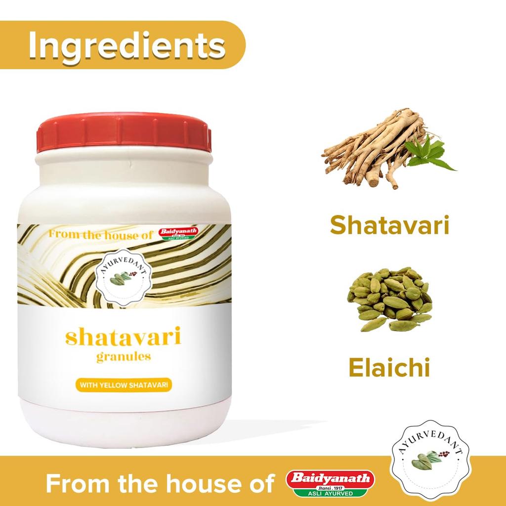 Baidyanath Shatavari Granules For Women 500 G Boost Energy And Support Lactation Naturally With Herbal Wellness Formula