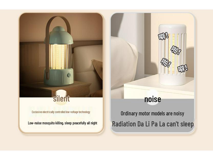Rechargeable Outdoor Mosquito Killer Lamp with Night Light Feature