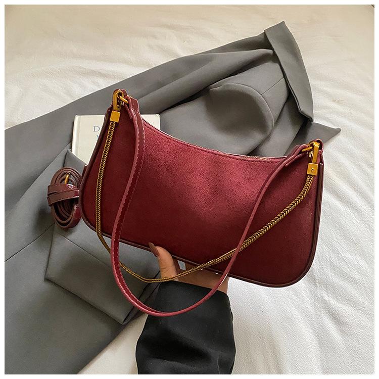 Daily Commute Underarm Bag Women's 2025 New Retro Niche Design Chain Bag High-end Shoulder Messenger Bag