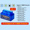 Mini ELM327 V1.5/V2.1 Bluetooth OBD2 Scanner Code Reader Car Diagnostic Tools Check Engine Scan Car Fault Detector