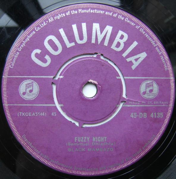 

7inch Record BLACK MAMBAZO - Fuzzy Night 45DB4135 Columbia 1958 UK Folk Used
