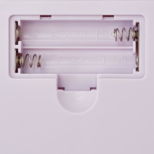 Francfranc Bicolor Digital Scale, 2kg, Purple x Ivory, Wall-Mountable with Hook Hole