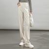 Fanzhen Women's High-Waisted Draped Wide-Leg Suit Pants
