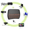 D8 Mini Barevná Podsvícená Bezdrátová Klávesnice Vzduchová Myš Touchpad pro Chytrý Televizor