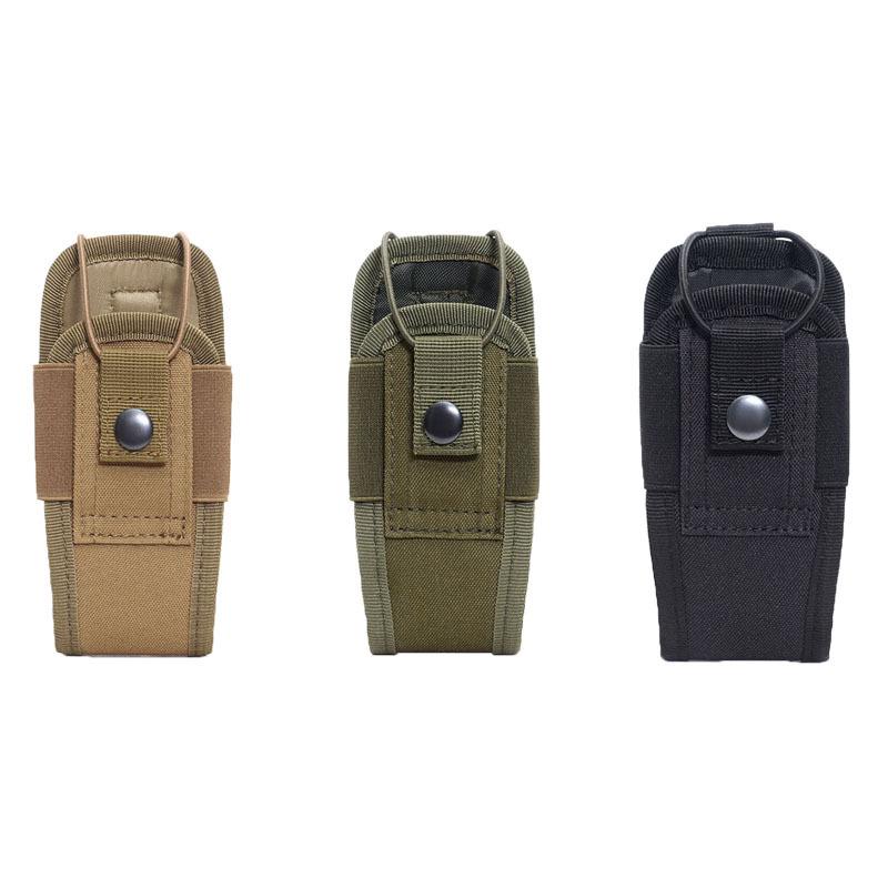Multifunctional Tactical Walkie-Talkie Pouch with MOLLE Attachment