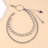 Heart Charm Jeans Chain for Women Men Decorative Waist Chain Wallet Chain Multilayer Metal Hiphop Chain for Street Wear