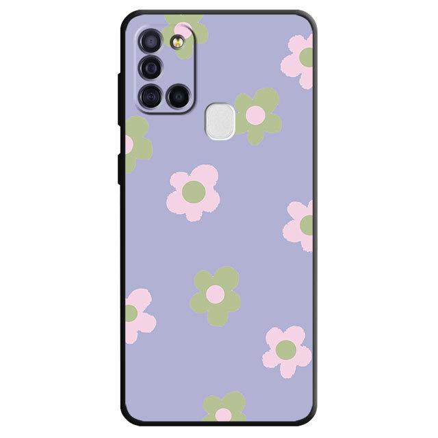 Cartoon Flower Phone Case For Samsung Galaxy M51 M52 M33 M30s M12 M13 M31 M22 M32 5g M23 M21 M31 Prime Matte Silicone Cover