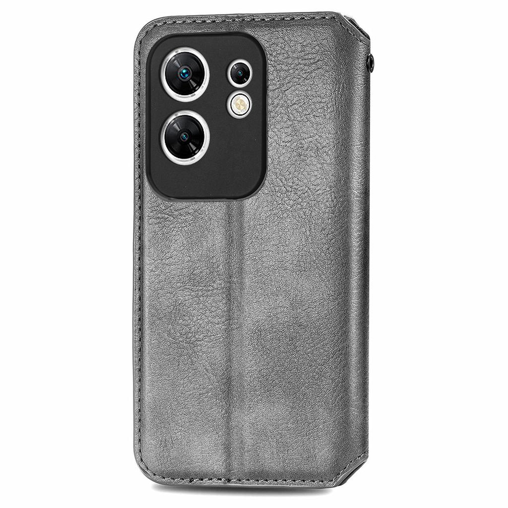 Dla Infinix Zero 30 4G Etui ze skóry PU Wytłoczenie w romby Portfel Stojak Pokrowiec na telefon