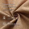 Wabi-Sabi Style Linen Blackout Curtain for Office, Living Room, Bedroom – Solid Color, Heat Insulating