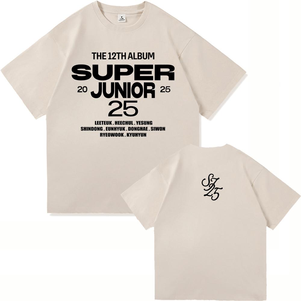 12TH ALBUM SuperJunior 25 Fashion Women Clothing for Lover Days Fans Gifts Harajuku High Quality Clothes Vintage Cotton TShirts