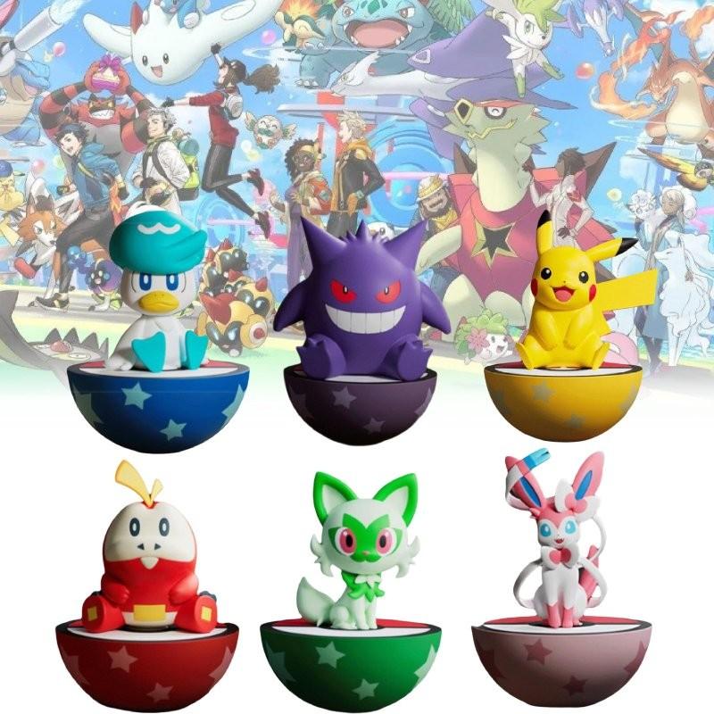 Sylveon Pikachu Gengar Sprigatito Quaxly Pvc Tumbler Toy Christmas Gifts