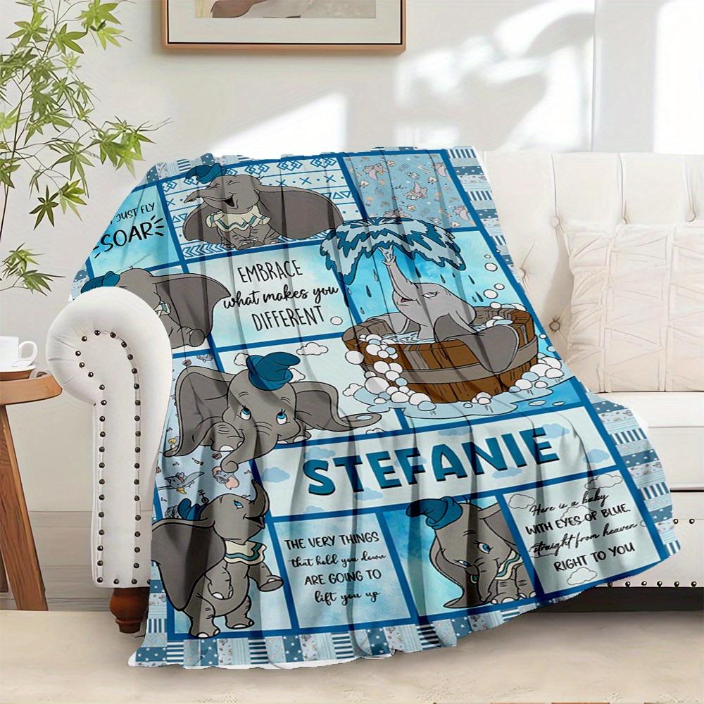 

1 Piece Flannel Stitch and Angel Pink Quilt Cover Bedding Set, Throw Blanket Sofa Cover, Gift Home Decor for Bedroom, Living Room or Bedroom 130x150cm