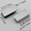 2 Pack Adjustable Glass Support Clamp Zinc Alloy Heavy-duty Bracket