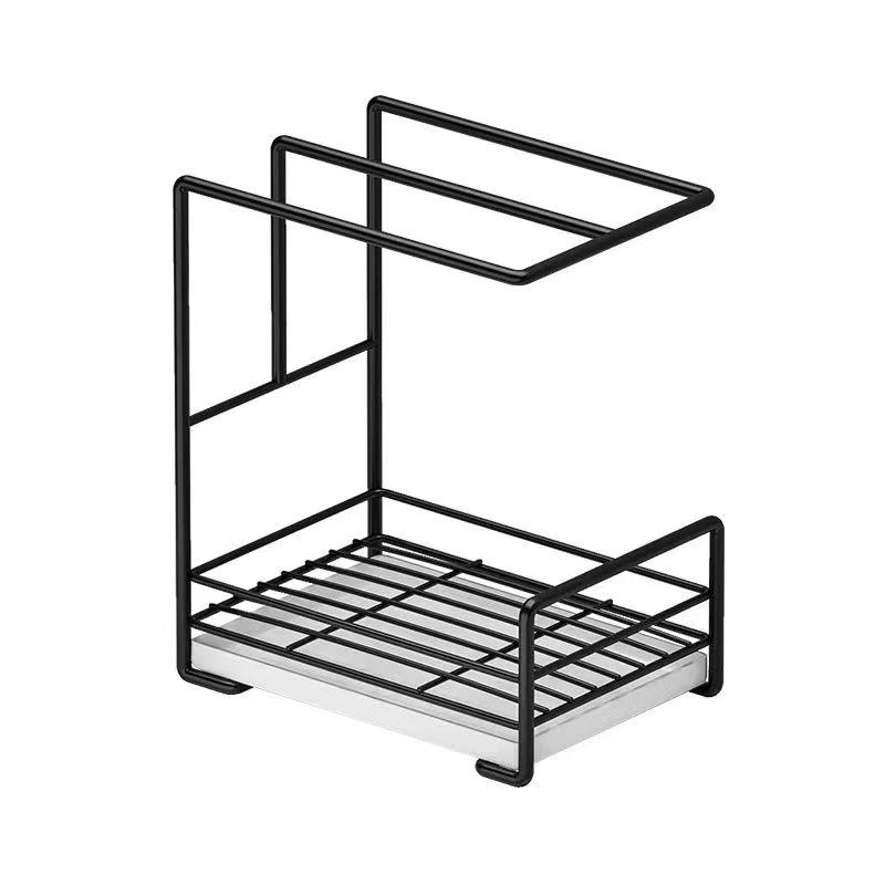 Wall-Mounted Dishcloth Drying Rack and Organizer