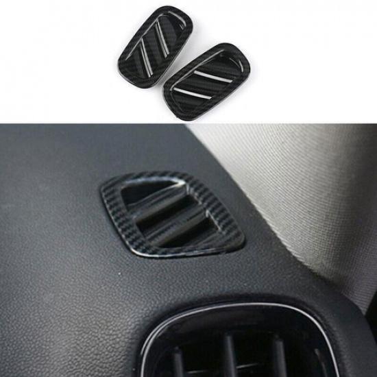 For Mini Cooper Countryman F60 ABS Carbon Fiber A Pillar Vent Air Outlet Trim