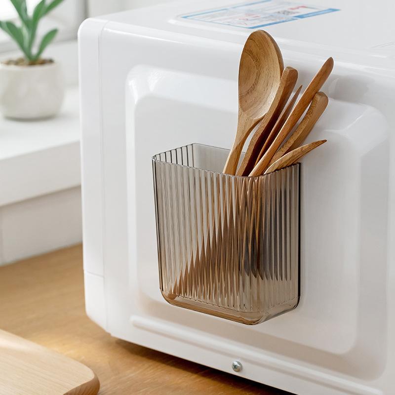 Magnetic Wall Mounted Storage Box, Kitchen And Bathroom Storage Rack, Non Perforated Refrigerator, Side Cutlery Storage Rack