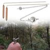 2Pcs Professional Copper Dowsing Rod,Divining Rods with Pendant Copper Divining Rod Sensitive Ground Exploration Tool