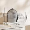 Transparent Rotating Makeup Organizer with Dustproof Compartments for Brushes, Lipsticks, and Eyebrow Pencils