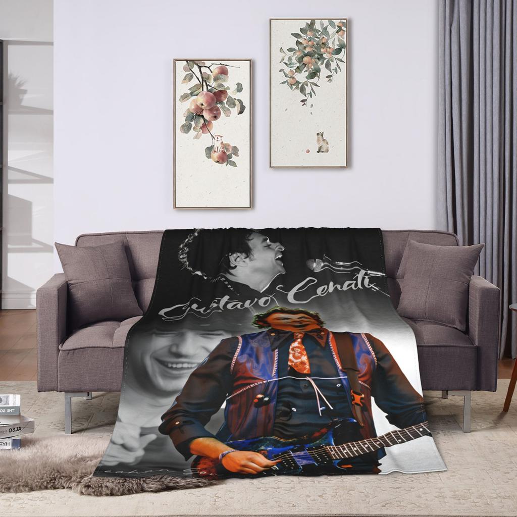 Gustavo Cerati Argentine Singer Blankets Soft Plush Throw Blanket For Boy Girl Couch Chair Sofa Bed Flannel Bedspread Bed Cover