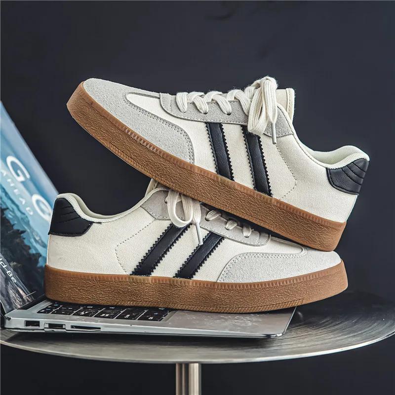 

Мужские повседневные ретро немецкие кроссовки на шнуровке легкие удобные спортивные туфли на плоской подошве мужские кроссовки для скейтбординга 39 бежевый