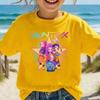 Print Short Sleeve T-Shirt Cute Cartoon Graphic Tee Kids Summer Casual Top