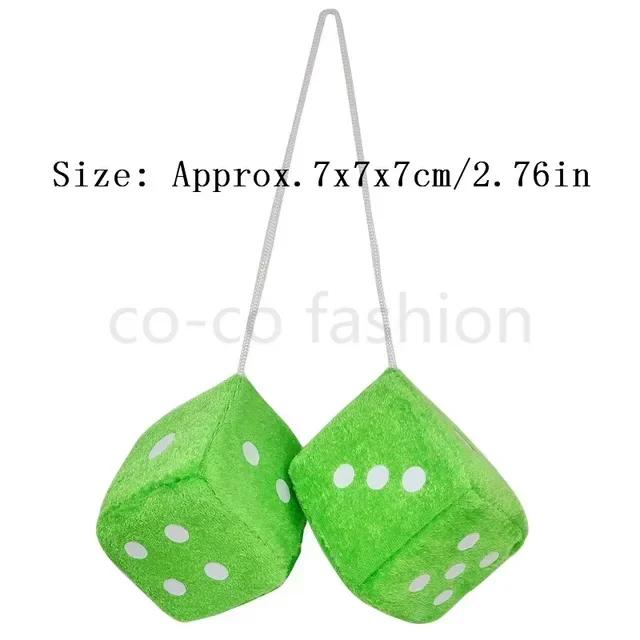 

Dice Car Ornament Plush Car Interior Dice Lucky Heart Design Dice Soft Pendant Fuzzy Dice For Bedroom Ornament